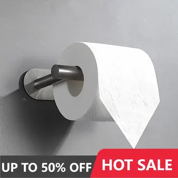 1 adet Paslanmaz çelik kağıt havlu tutacağı Hiçbir Yumruk Duvara Monte kağıt rulosu Rafları Tuvalet Ev Banyo mutfak düzenleyici