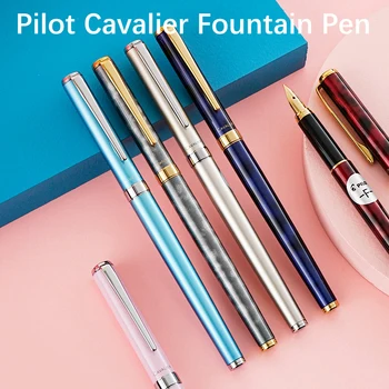 1 adet PİLOT Cavalier dolma kalem Mürekkep Dönüştürücü F M Iraurita Ucu FCAN-5SR Metal Kalemlik Mermer Desen Kırtasiye Kalemler