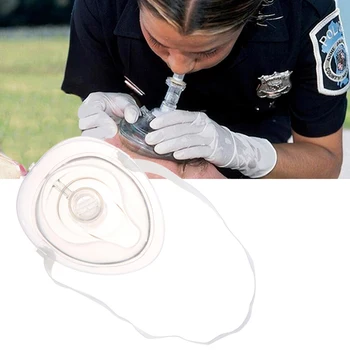 1 Adet Profesyonel Ilk Yardım CPR Solunum Maskesi Korumak Kurtarıcılar Suni Solunum Ile Yeniden Kullanılabilir Tek yönlü Vana Araçları