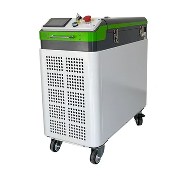 100w 200w 300w 500w Darbe Lazer Temizleme Makinesi Boya Oksit Yağı Kaldırma Metal Taş Ahşap