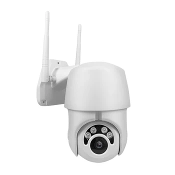 2MP 1080P Kablosuz PTZ IP Dome Kamera Gece Görüş Otomatik İzleme İnterkom Ev Güvenlik CCTV Monitör