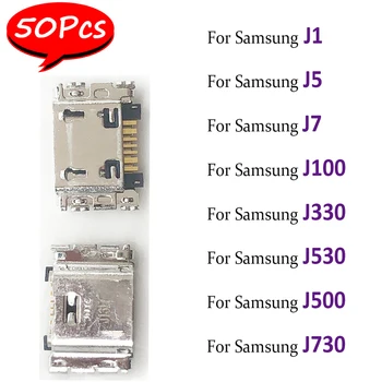 50 Adet,Uyumlu Samsung Galaxy J5 J7 J330 J530 J730 J1 J100 J500 Mikro Mini USB jack soketli konnektör şarj cihazı şarj portu