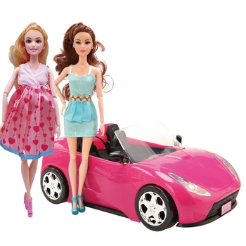 Araba Modeli Çocuk oyuncak araba Açık Çocuk Oyun Dollhouse Aksesuarları 30cm Barbie DIY Doğum Günü noel hediyesi Hediye Oyuncak