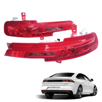 Arka Tampon Sis Lambası Park Uyarı Reflektör Arka Lambaları Ampul İle Peugeot 508 İçin R83 2019-2022