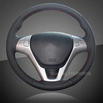 Dayanıklı İç Araba Örgü Üzerinde direksiyon kılıfı Hyundai Rohens Coupe Araba İç Aksesuarları