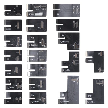 DL S300 Ekran İtestbox Kablo Kiti İphone 6-12Promax 13 13Mini Huawei Samsung Serisi LCD Ekran Gerçek Ton 3D Dokunmatik Test B