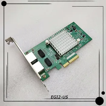EGI2-US I350AM2 I350-T2 Çip Çift bağlantı noktalı Gigabit PCI-E Sökme Ağ Kartı Mükemmel Test Edilmiş