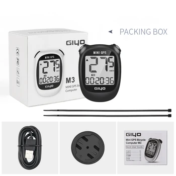 GIYO M3 mini GPS Bisiklet Bilgisayar Kablosuz Su Geçirmez Yol Bisiklet Velocimeter Kilometre Sayacı lcd ekran Bisiklet Kronometre