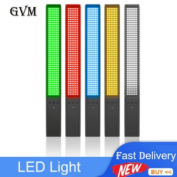 GVM-TD-JY258 İki Renkli RGB LED Video İşığı Baton 5600K 258 LED Ampuller Stüdyo Fotoğraf Aydınlatma Çubuğu Youtube TikTok Vlog