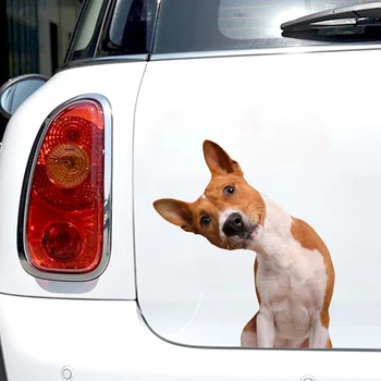 Jpct3D karikatür sevimli köpek çıkartmaları arabalar için kullanılır, su bardakları, buzdolapları su geçirmez vinil çıkartmaları uzunluğu 15cm