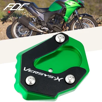 Kawasakı için X300 1000 Versys - X 300 2017-2021 2023 Motosiklet CNC Kickstand Ayak Yan Ayak Uzatma Pad Aksesuarları 1