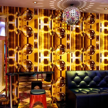 Ktv duvar kağıdı karaoke barlar flaş duvar kaplaması 3d yansıtıcı ışık çubuğu içbükey dışbükey geometrik desen arka plan