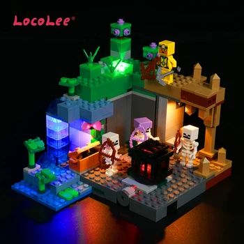 LocoLee led ışık Kiti 21189 İskelet Zindan Yapı Taşları Seti (Dahil DEĞİL Model) tuğla DIY Oyuncaklar Çocuklar İçin