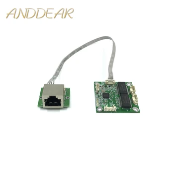 Mini PCB anahtar modülü PCB OEM modülü mini size3Ports Ağ Anahtarları PCB kartı mini ethernet anahtar modülü 10/100 Mbps OEM / ODM