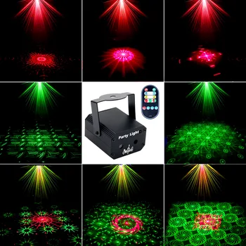 Mini Sahne aydınlatma LED lazer disko ışık DJ parti 32 Çeşit Desen Strobe lambası USB Uzaktan Kumanda KTV Bar Ortam ışığı