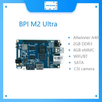 Muz Pi BPI M2 Ultra Dört Çekirdekli A40ı Allwinner Çip Geliştirme Kurulu İle WIFI ve BT4. 0, EMMC