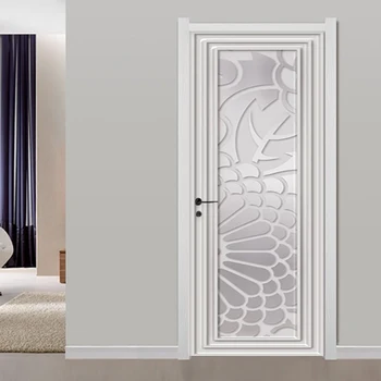 PVC Kendinden Yapışkanlı Kapı Sticker 3D Stereo Beyaz Alçı Hattı Duvar Oturma Odası Yatak Odası Yaratıcı Sanat Kapı Posteri Su Geçirmez Çıkartmaları