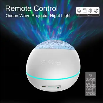 Renkli Projeksiyon Lambası Led Gece Lambası 8 Modları Bluetooth uyumlu Masa Lambası Uzaktan Kumanda Yıldızlı Gökyüzü projektör ışıkları