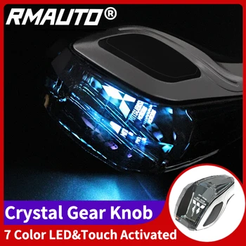 RMAUTO Evrensel Kristal LED Vites Topuzu Kolu Sopa 7 Renk Dokunmatik Aktif Mitsubishi Toyota Honda Mazda BMW Lexus