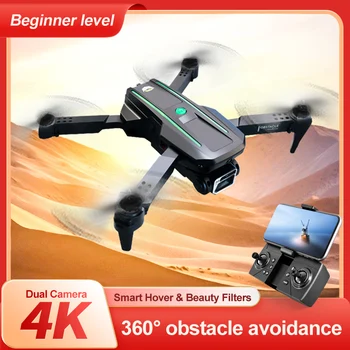 S86 Mini Drones FPV İle 4K Profesyonel HD Çift Kamera EIS Engellerden Kaçınma Rc Uçak Katlanabilir Dört Eksenli Quadcopter erkek çocuk oyuncakları