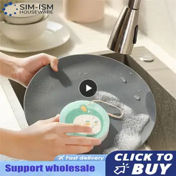 Su Alma bulaşık havlusu Silin Mutfak 2mm Pot Fırça Sıkıştırılabilir yağsız Sünger Ovmak Bulaşık Gereçler Zengin Köpük Bulaşık Bezi 7