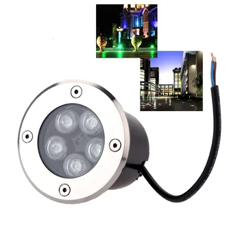 Su geçirmez LED yeraltı lambası 1 W 3 W 5 W yüksek güç LED gömülü ışık bahçe Inground aydınlatma AC110V 220 V 12 V