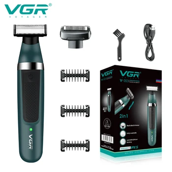 VGR Saç Düzeltici Profesyonel Sakal Tıraş Makinesi Akülü Sakal Jilet Şarj Edilebilir Ev Güvenlik Erkek Elektrikli Yüz Tıraş Makinesi V-393
