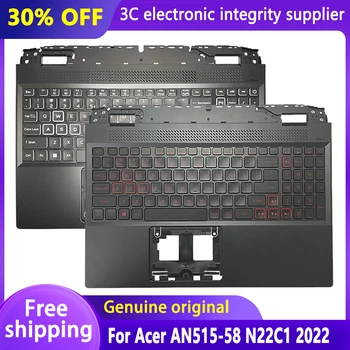 Yeni Orijinal acer için klavye AN515-58 N22C1 2022 Laptop Çantası Palmrest Üst Kapak Üst Konut Arkadan Aydınlatmalı klavye Değiştirme