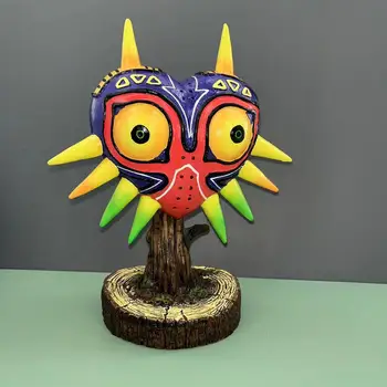 Zelda Majora Maskesi video oyunu Tahsil Reçine Heykelcik Heykeli Oyuncak Detaylı Tabanı ile