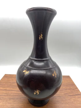 Çin Pirinç bakır vazo Yaldız Süsleme metal el sanatları Süsler Vazo ev dekorasyon Vintage